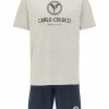 Bekleidung Carlo Colucci Pyjama Cognolato In Grau Meliert Günstig Kaufen -Carlo Colucci Shop carlo colucci pyjama cognolato in grau meliert