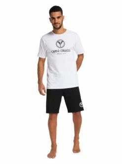 Bekleidung Carlo Colucci Pyjama Cognolato In Weiß / Schwarz Günstig Kaufen 8 Bekleidung Carlo Colucci Pyjama Cognolato In Weiß / Schwarz Günstig Kaufen -Carlo Colucci Shop carlo colucci pyjama cognolato in weiss schwarz 2
