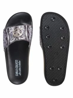 Schuhe Carlo Colucci Sandalen Dal Zot In Schwarz / Grau Günstig Kaufen