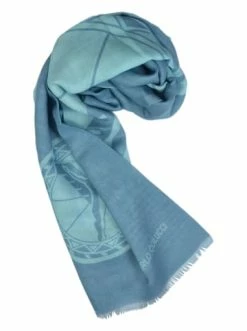 Accessoires Carlo Colucci Schal Campedelli In Jeansblau Günstig Kaufen -Carlo Colucci Shop carlo colucci schal campedelli in jeansblau 1