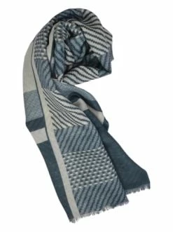 Accessoires Carlo Colucci Schal Campestrini In Grau Günstig Kaufen -Carlo Colucci Shop carlo colucci schal campestrini in grau 2