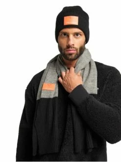 Accessoires Carlo Colucci Schal Dall'Oca In Anthrazit Meliert Günstig Kaufen -Carlo Colucci Shop carlo colucci schal dalloca in anthrazit meliert 3