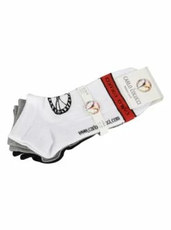 Bekleidung Carlo Colucci Sneakersocken Centaro In Weiß / Schwarz Günstig Kaufen -Carlo Colucci Shop carlo colucci sneakersocken centaro in weiss schwarz 1