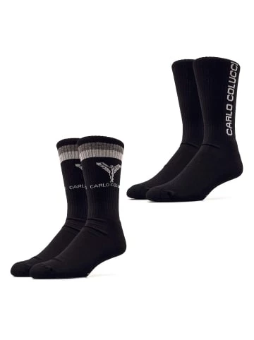 Bekleidung Carlo Colucci Sportsocken - 2er Pack NBA - Black Günstig Kaufen 4 Bekleidung Carlo Colucci Sportsocken - 2er Pack NBA - Black Günstig Kaufen – Bild 2