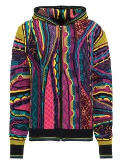 Outdoor & Sport Carlo Colucci Strickjacke Calandrelli In Navy / Mehrfarbig Günstig Kaufen