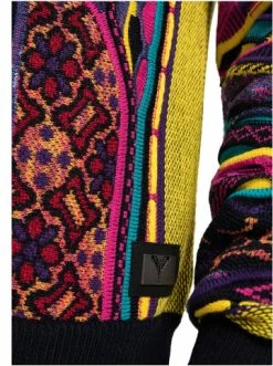 Outdoor & Sport Carlo Colucci Strickjacke Calandrelli In Navy / Mehrfarbig Günstig Kaufen -Carlo Colucci Shop carlo colucci strickjacke calandrelli in navy mehrfarbig 3