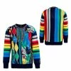 Bekleidung Carlo Colucci Strickpullover - C11602 - Navy / Sky / Red Günstig Kaufen