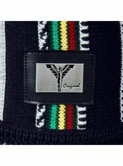 Bekleidung Carlo Colucci Strickpullover - C11604 - Light Grey / Black / Green Günstig Kaufen -Carlo Colucci Shop carlo colucci strickpullover c11604 light grey black green 4