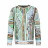 Bekleidung Carlo Colucci Strickpullover - C9916 591 - White / Green Günstig Kaufen