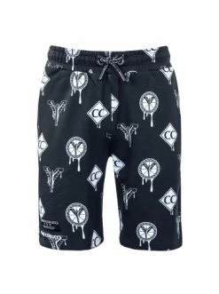 Bekleidung Carlo Colucci Sweat Short - 4026 - Black / White Günstig Kaufen -Carlo Colucci Shop carlo colucci sweat short 4026 black white 1