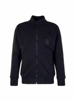 Outdoor & Sport Carlo Colucci Sweatjacke - Basic Line - Black Günstig Kaufen -Carlo Colucci Shop carlo colucci sweatjacke basic line black 1