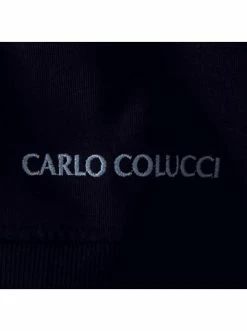 Outdoor & Sport Carlo Colucci Sweatjacke - Basic Line - Black Günstig Kaufen -Carlo Colucci Shop carlo colucci sweatjacke basic line black 2