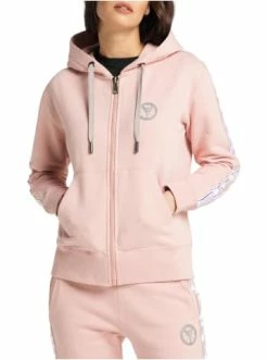 Outdoor & Sport Carlo Colucci Sweatjacke Cattaruzza In Rosa Günstig Kaufen -Carlo Colucci Shop carlo colucci sweatjacke cattaruzza in rosa 3
