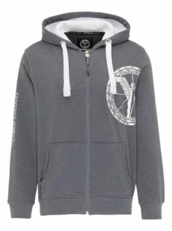 Outdoor & Sport Carlo Colucci Sweatjacke Cerciello In Dunkelgrau Günstig Kaufen