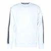 Outdoor & Sport Carlo Colucci Sweatshirt - Basic Line Sweat - White Günstig Kaufen -Carlo Colucci Shop carlo colucci sweatshirt basic line sweat white