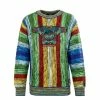 Outdoor & Sport Carlo Colucci Sweatshirt - C11603 - Green / Yellow / Red / Blue Günstig Kaufen -Carlo Colucci Shop carlo colucci sweatshirt c11603 green yellow red blue