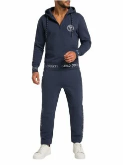 Bekleidung Carlo Colucci Sweatshirt Carloni In Navy Günstig Kaufen -Carlo Colucci Shop carlo colucci sweatshirt carloni in navy 2