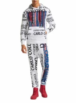 Outdoor & Sport Carlo Colucci Sweatshirt Condini In Weiß Günstig Kaufen -Carlo Colucci Shop carlo colucci sweatshirt condini in weiss 2