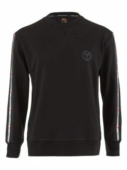 Outdoor & Sport Carlo Colucci Sweatshirt D'Adderio In Schwarz Günstig Kaufen