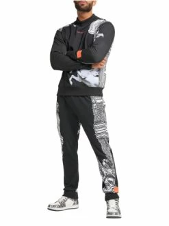 Outdoor & Sport Carlo Colucci Sweatshirt Dallago In Schwarz Günstig Kaufen -Carlo Colucci Shop carlo colucci sweatshirt dallago in schwarz 2