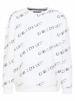 Outdoor & Sport Carlo Colucci Sweatshirt Davanzo In Weiß Günstig Kaufen -Carlo Colucci Shop carlo colucci sweatshirt davanzo in weiss 2