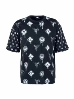 Bekleidung Carlo Colucci T-Shirt - 3097 - Black / White Günstig Kaufen -Carlo Colucci Shop carlo colucci t shirt 3097 black white 1