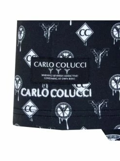 Bekleidung Carlo Colucci T-Shirt - 3097 - Black / White Günstig Kaufen -Carlo Colucci Shop carlo colucci t shirt 3097 black white 2