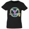 Bekleidung Carlo Colucci T-Shirt Canazei In Schwarz Günstig Kaufen