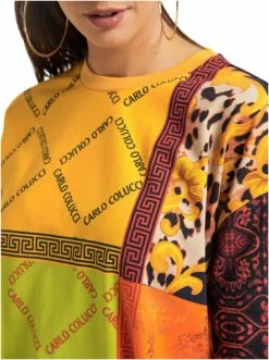 Bekleidung Carlo Colucci T-Shirt Caprio In Gelb Günstig Kaufen -Carlo Colucci Shop carlo colucci t shirt caprio in gelb 1