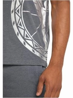 Bekleidung Carlo Colucci T-Shirt Cereser In Dunkelgrau Günstig Kaufen -Carlo Colucci Shop carlo colucci t shirt cereser in dunkelgrau 1