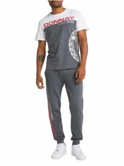 Bekleidung Carlo Colucci T-Shirt Cereser In Dunkelgrau Günstig Kaufen -Carlo Colucci Shop carlo colucci t shirt cereser in dunkelgrau 2