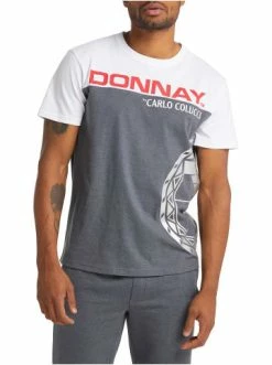 Bekleidung Carlo Colucci T-Shirt Cereser In Dunkelgrau Günstig Kaufen -Carlo Colucci Shop carlo colucci t shirt cereser in dunkelgrau 3