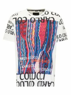 Bekleidung Carlo Colucci T-Shirt Comploi In Weiß Günstig Kaufen -Carlo Colucci Shop carlo colucci t shirt comploi in weiss 1