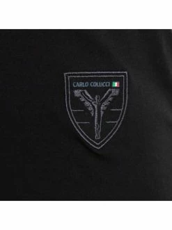 Bekleidung Carlo Colucci T-Shirt - Crewneck - Black Günstig Kaufen -Carlo Colucci Shop carlo colucci t shirt crewneck black 2