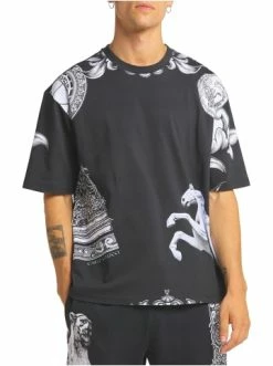 Bekleidung Carlo Colucci T-Shirt Dall'Aglio In Schwarz Günstig Kaufen -Carlo Colucci Shop carlo colucci t shirt dallaglio in schwarz 3