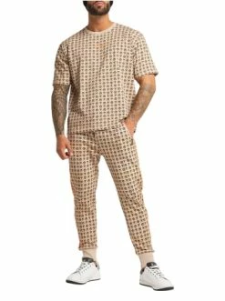 Bekleidung Carlo Colucci T-Shirt Dall'Ara In Beige Günstig Kaufen -Carlo Colucci Shop carlo colucci t shirt dallara in beige 2