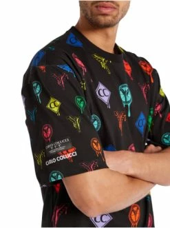 Bekleidung Carlo Colucci T-Shirt DaRiz In Schwarz Günstig Kaufen -Carlo Colucci Shop carlo colucci t shirt dariz in schwarz 1
