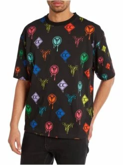 Bekleidung Carlo Colucci T-Shirt DaRiz In Schwarz Günstig Kaufen -Carlo Colucci Shop carlo colucci t shirt dariz in schwarz 3