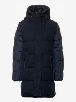 Jacken Cecil 2in1 Steppmantel Fake Wool Mix Coat In Dunkelblau Günstig Kaufen