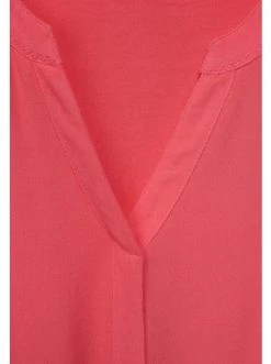 Blusen & Tuniken Cecil Bluse Im Materialmix In Orange Günstig Kaufen -Carlo Colucci Shop cecil bluse im materialmix in orange 1