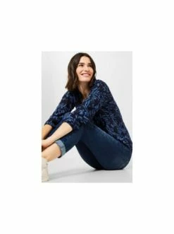 Große Größen Cecil Blusen In Dunkel-blau Günstig Kaufen -Carlo Colucci Shop cecil blusen in dunkel blau 36