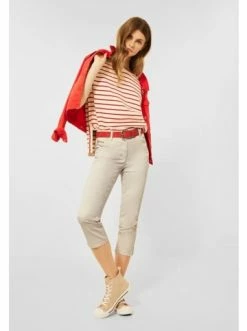 Hosen Cecil Capri In Sand Beige Günstig Kaufen -Carlo Colucci Shop cecil capri in sand beige 3