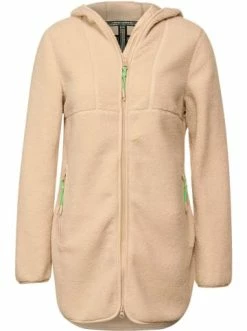 Jacken Cecil Fellimitatjacke Long Teddy Jacket In Beere Günstig Kaufen