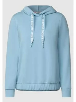 Tops & Shirts Cecil Hoddie Sweatshirt W. In Hellblau Günstig Kaufen