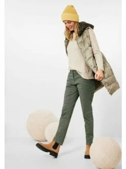 Große Größen Cecil Hose In Dark Salvia Green Günstig Kaufen -Carlo Colucci Shop cecil hose in dark salvia green 3