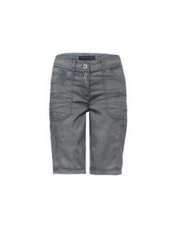 Große Größen Cecil Hosen & Shorts In Graphite Günstig Kaufen -Carlo Colucci Shop cecil hosen and shorts in graphite 2