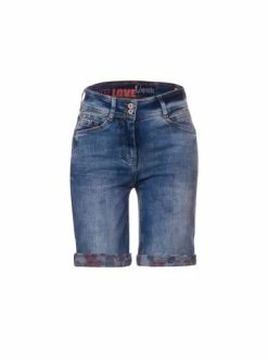 Große Größen Cecil Hosen & Shorts In Mittel-blau Günstig Kaufen -Carlo Colucci Shop cecil hosen and shorts in mittel blau 39