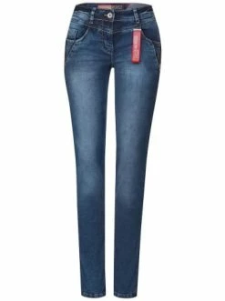 Große Größen Cecil Jeans In Mid Blue Authentic Washed Günstig Kaufen
