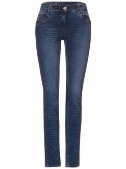 Große Größen Cecil Jeans In Mid Blue Used Wash Günstig Kaufen
