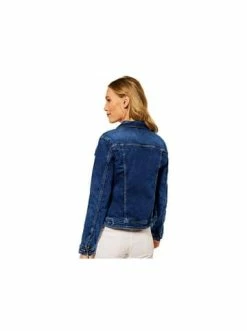 Jacken & Mäntel Cecil Jeansjacken In Mittel-blau Günstig Kaufen -Carlo Colucci Shop cecil jeansjacken in mittel blau 1